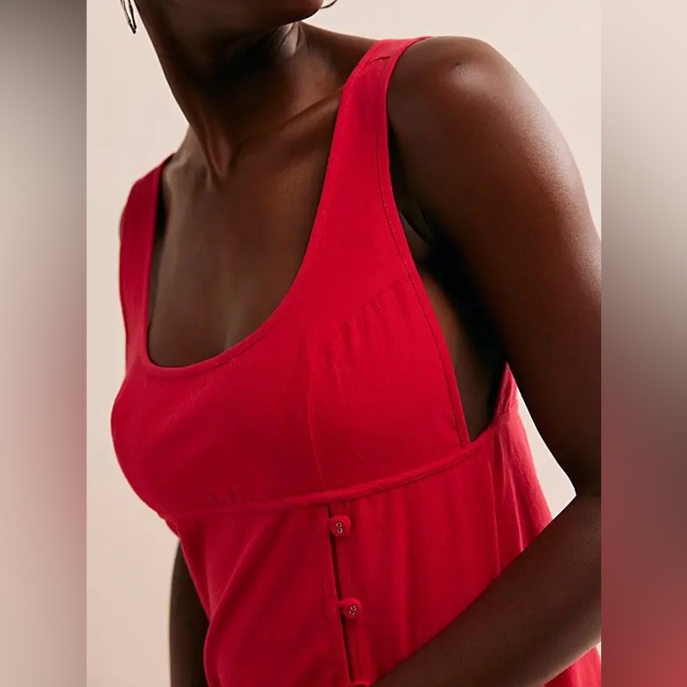 FREE PEOPLE Vivian Mini - Barbados Cherry Combo NWOT size L - Picture 3 of 3